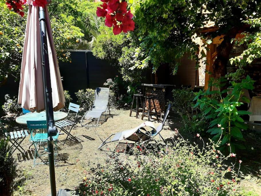 Charmante Maison De Ville Avec Jardin Perpignan Exterior foto